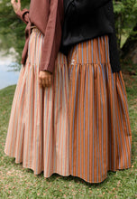 Load image into Gallery viewer, Nawra Printed Skirt (Choco Stripe)