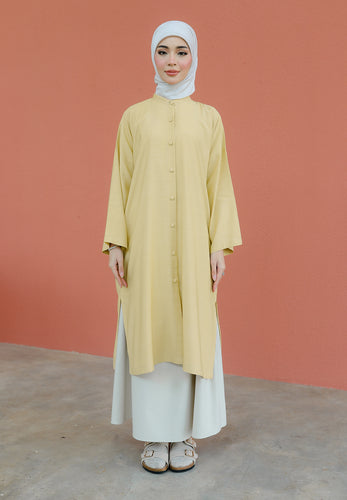 Ibna Printed Tunic (Mustard)