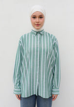 Load image into Gallery viewer, Olena Stripe Top (Green)