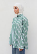Load image into Gallery viewer, Olena Stripe Top (Green)