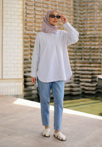 Isaaf Stripe Top (Soft Pink)