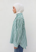 Load image into Gallery viewer, Olena Stripe Top (Green)