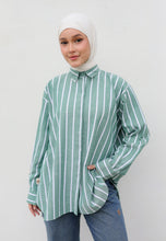 Load image into Gallery viewer, Olena Stripe Top (Green)