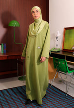 Load image into Gallery viewer, Yumna Shirt Caftan (Olive Green)