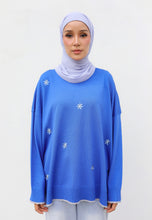 Load image into Gallery viewer, Areea Flower Knitwear (Blue)