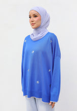 Load image into Gallery viewer, Areea Flower Knitwear (Blue)