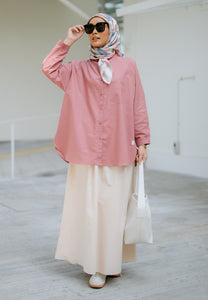 Hessa Linen Top (Blush)