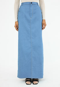 Izzy Denim Skirt (Soft Blue)