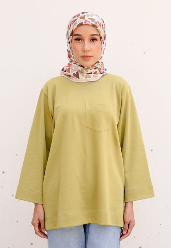 Zen Boxy T-Shirt (Lime Green)