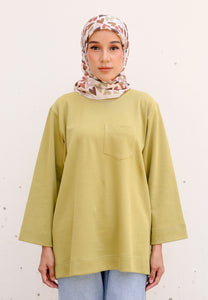 Zen Boxy T-Shirt (Lime Green)