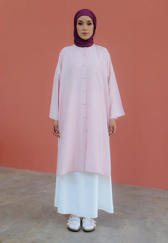Ibna Printed Tunic (Pastel Pink)