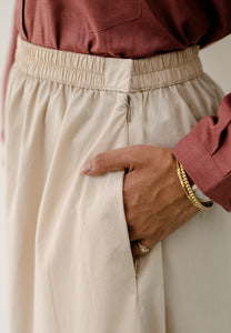 Heidi Plain Skirt (Soft Nude)