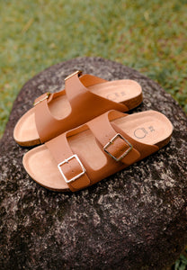 Sandora Double-strap Sandal (Brown)