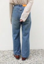 Load image into Gallery viewer, Xena Wide Jeans (Washed Greenish Blue)