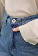 Load image into Gallery viewer, Xena Wide Jeans (Washed Greenish Blue)
