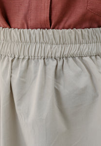 Heidi Plain Skirt (Soft Grey)