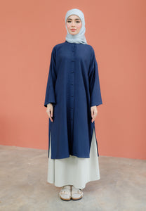 Ibna Printed Tunic (Blue-Black)