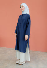 Load image into Gallery viewer, Ibna Printed Tunic (Blue-Black)