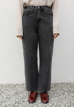 Load image into Gallery viewer, Xena Wide Jeans (Washed Black)