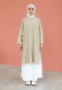 Ibna Printed Tunic (Brown)