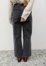 Load image into Gallery viewer, Xena Wide Jeans (Washed Black)