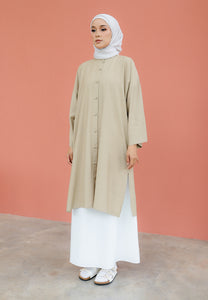 Ibna Printed Tunic (Brown)