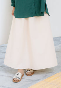 Heidi Plain Skirt (Soft Nude)