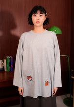 Load image into Gallery viewer, Bora Cat T-shirt (Melange Grey)
