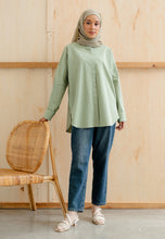 Load image into Gallery viewer, Zoha Stripe Top (Sage Green)