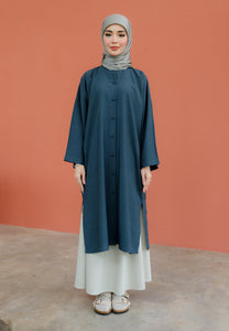 Ibna Printed Tunic (Steel Blue)