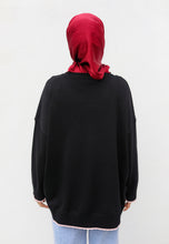 Load image into Gallery viewer, Areea Flower Knitwear (Black Maroon)