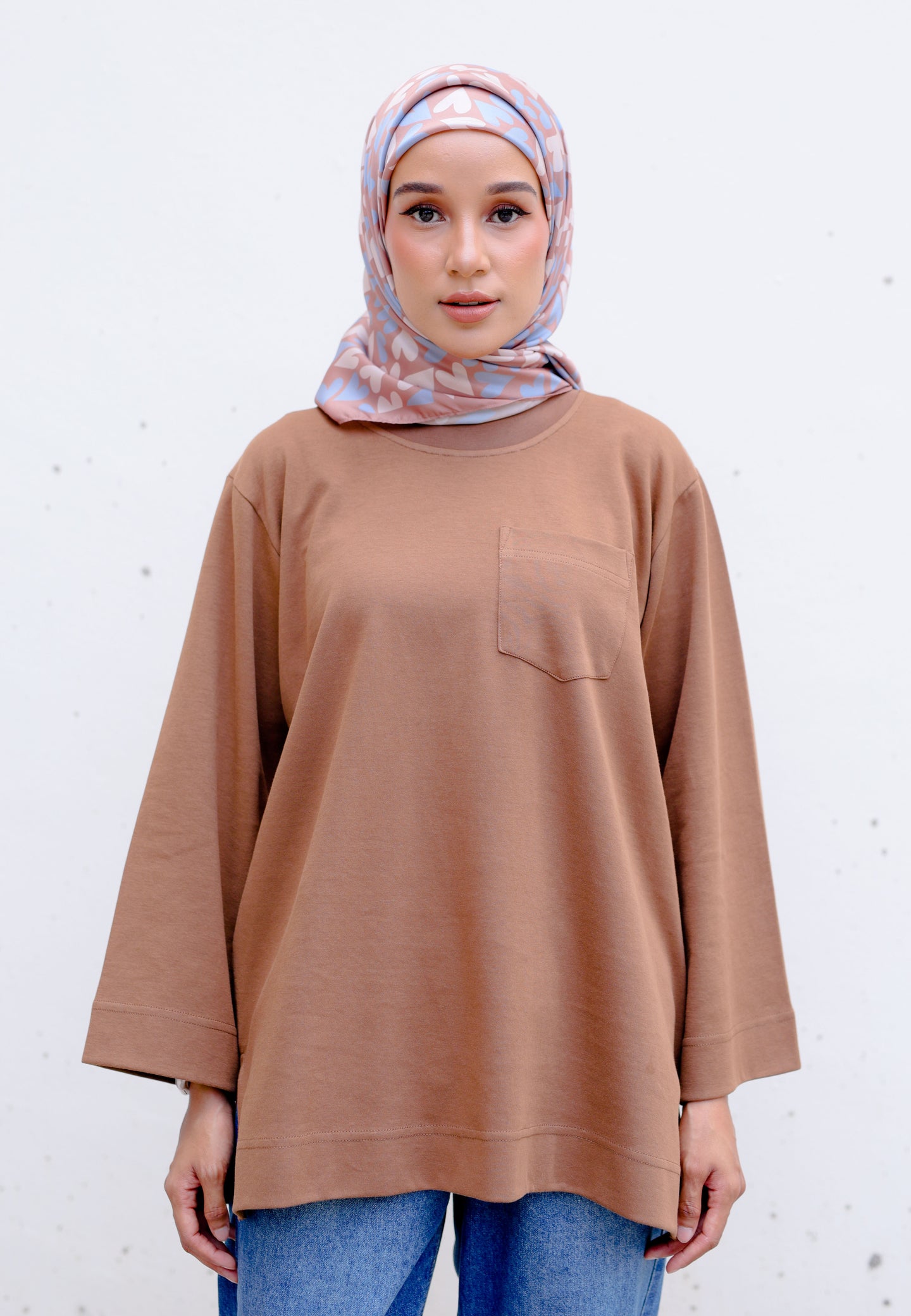 Zen Boxy T-Shirt (Dark Brown)