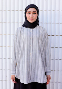Neera Stripe Top (Taupe)