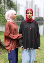 Load image into Gallery viewer, Areea Flower Knitwear (Brown Pink)