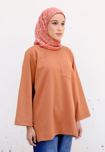 Zen Boxy T-Shirt (Brick Orange)