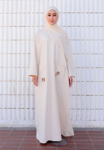Yumna Shirt Caftan (Beige)