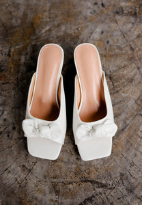 Sofia Bow Heels (White)