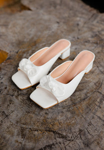 Sofia Bow Heels (White)