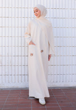Load image into Gallery viewer, Yumna Shirt Caftan (Beige)