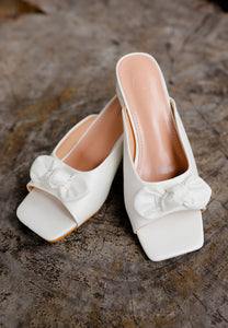 Sofia Bow Heels (White)