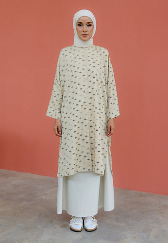 Ibna Printed Tunic (Nude)