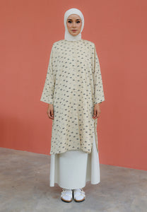 Ibna Printed Tunic (Nude)