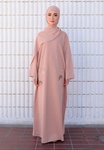 Yumna Shirt Caftan (Dusty Brown)