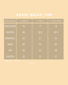 Areej Basic Top (Light Brown)