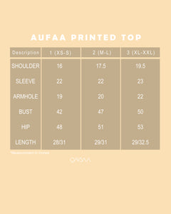 Aufaa Printed Top (Checkered Brown)