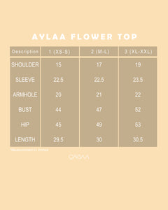 Aylaa Flower Top (Blueberry)