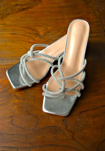 Lily Dazzle Heels (Silver)