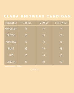 Clara Knitwear Cardigan (Brown)