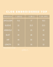 Load image into Gallery viewer, Cloe Embroidered Top (Brick)