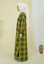 Load image into Gallery viewer, Azra Checkered Caftan (Green)